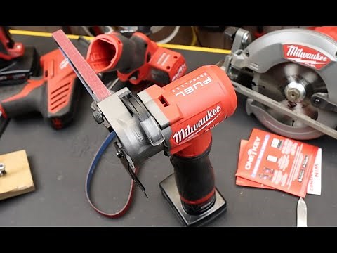 It's Here! The M12 Milwaukee 2482-20 Bandfile. Amazing 1/2" x 18" belt sander is going places fast!