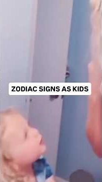 Zodiac Signs As Kids #astrology #zodiacsigns