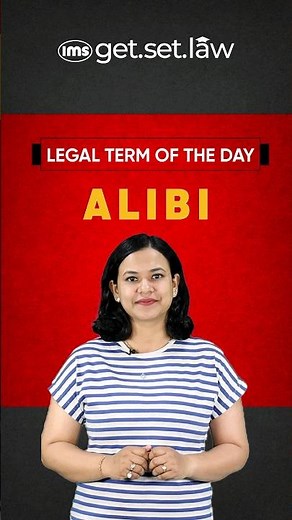 ALIBI meaning? Legal term of the day #shorts #clat2025 #legalterms