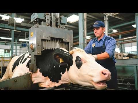 Inside the Cow Meat Factory Plant | How Australian Cows Are Processed into Meat and leather