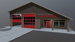 Fire Department Building - Download Free 3D model by jimbogies