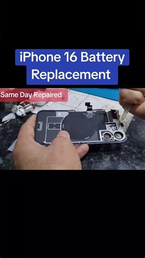 Apple iPhone 16 Battery and Back Replacement #repair #shorts ng #reelsvideo