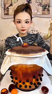 Chocolate Whipped Cream Tapioca Cake ASMR | Xiaxia Asmr | Xiaxia Asmr