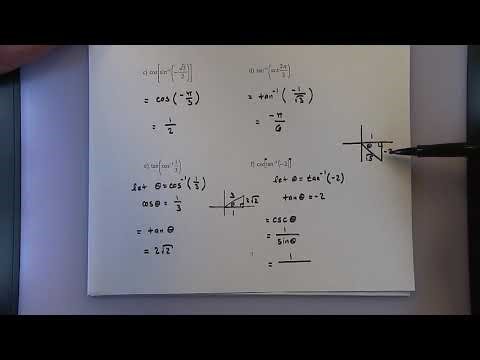 Sec 3.2 - Inverse Trigonometric Functions