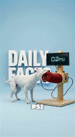 Which dog has strongest bite force? #facts #3danimation