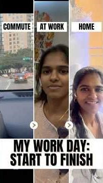 My work day routine: Start to Finish. #shorts #dayinmylife #routine #tamilshorts