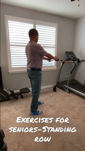 Exercises for Seniors-Standing Row