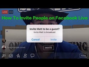 How to Invite People to Broadcast With You on Facebook Live #ToddsTips