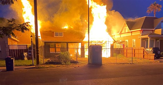 9 people displaced after fire tears through four Modesto homes