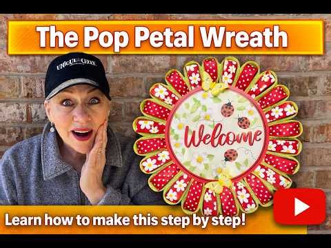 The Pop Petal Wreath 🌼 EASY Step-by-Step Tutorial You’ll LOVE!
