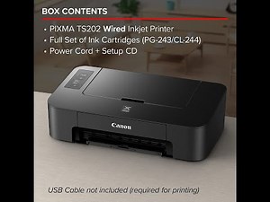 Canon PIXMA TS202 Inkjet Printer Review
