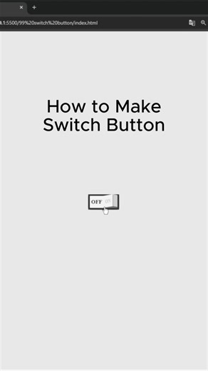 Custom CSS Toggle How to Make Switch Animation #coding #html #htmlcss #tutorial #tutorials #frontend