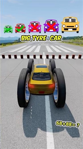 Big and Small Cars vs Exploding Barrels