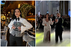 Adelina Pestrițu, apariție de senzație la nunta Monicăi Bîrlădeanu cu Valeriu Gheorghiță. A întors toate privirile!