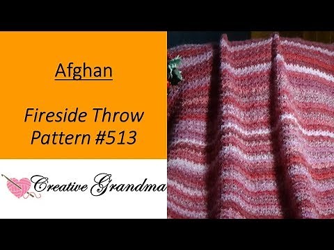 Fireside Christmas Throw made with Premier PUZZLE yarn