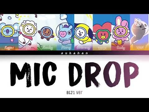 mic drop • bt21 version • color coded lyric