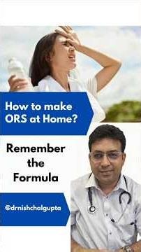 How to make ORS at Home ? #summer #heatwave #drinks #health #fitness #summerdrink #healthylifestyle