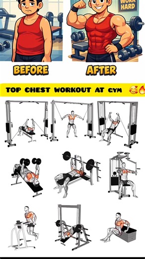 Chest Workout Transformation 💪 | Before vs After Fitness