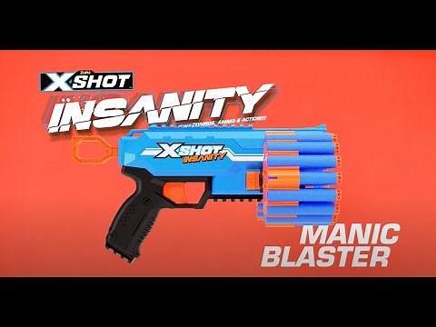 X-Shot Insanity Manic Blaster - Insanity at its most intense.