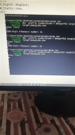 rust | Euler project '1000-digit Fibonacci Number' | CodeLearning