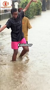 When rain turns Calabar streets into swimming pools. Can you guess the name of this street? #calabarblog | Calabar Blog Media