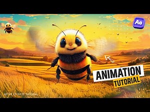 Create an Adorable Animated Bee | After Effects & Photoshop Tutorial
