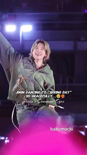 Jimin looks so happy during "Spring Day" 🥹💜 #shorts #jimin #bts #shortsfeed #fyp #bts_arirang