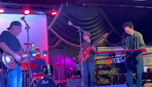 The last open mic night at 3rd Floor Cantina. Though it was slow our greatest of friends were there and we had a great time jamming Freeform together me, Charlie and Mike enjoying the stage with - here- Mick Southerland and Anthony Arizmendi! Thanks Courtney Southerland for the groovy video!! | Jimbo Ward