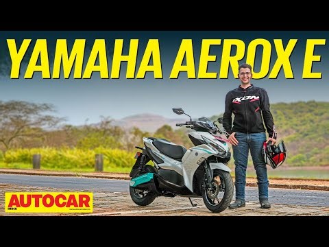Yamaha Aerox E review - Is the electric Aerox fun? | First Ride | Autocar India