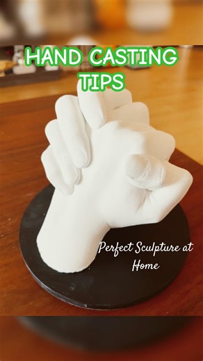 Hand Casting at Home | Helpful Tips for Perfect Hand Mold #shorts #shortfeed #diy #art