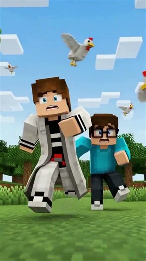 🐔 CHICKENS ATTACKED US !😭 | Funniest Chase Ever #shorts #funnyvideo #animation