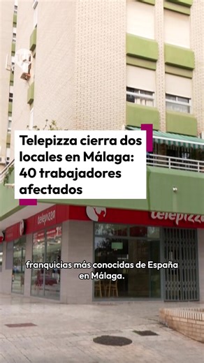 El cierre repentino de dos Telepizza en Málaga deja a cuarenta empleados sin trabajo y sin cobrar desde octubre. Los establecimientos de El Palo, gestionados por un mismo franquiciado, cesaron su actividad tras una sucesión de decisiones empresariales que desembocaron en el cierre definitivo de ambos centros. 📲 Más información en 101tv.es #Telepizza #Málaga #Cierre
