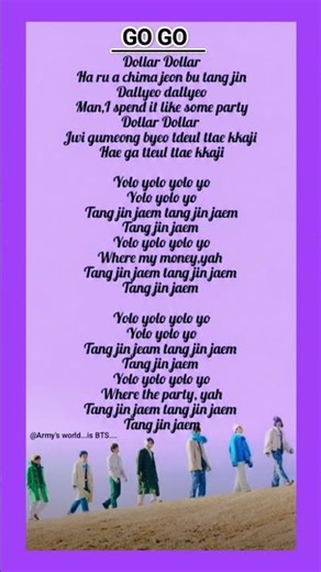 BTS - GO GO song lyrics 💜💜🥰#bangtansonyeondan방탄소년단 #btsarmy #kpop #bts_army_girl 💜💜💜💜💜💜💜💜💜💜💜💜💜💜💜💜💜💜💜