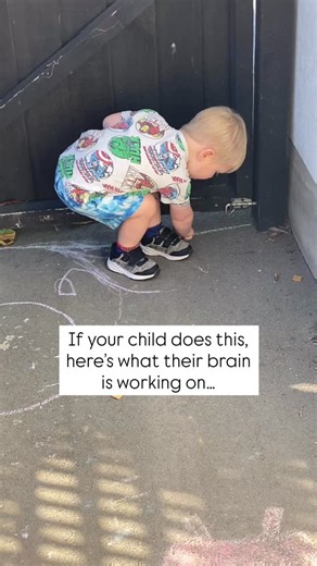 Your child drawing a circle around themselves isn’t about the chalk… it’s about enclosure. The Enclosure Play Schema helps kids explore boundaries, define space, and understand where they end and the world begins. This kind of play builds safety, body awareness, and control. So when they: – draw circles – sit in boxes – build walls – crawl into small spaces It may look “odd”, but it’s exactly what their brain needs. Follow @play_schemas to decode what your child is learning through play and beha