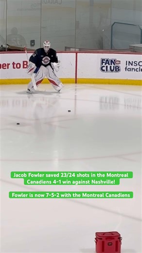 Fowler’s movement looks similar to Carey Price’s movement👀