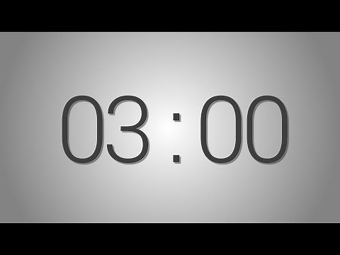 3 Minutes countdown Timer - Beep at the end | Simple Timer (three min)