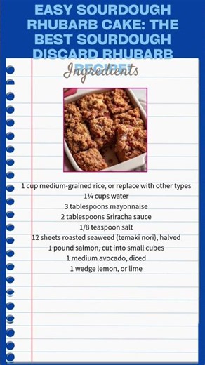 Easy Sourdough Rhubarb Cake: The BEST Sourdough Discard Rhubarb Recipe!