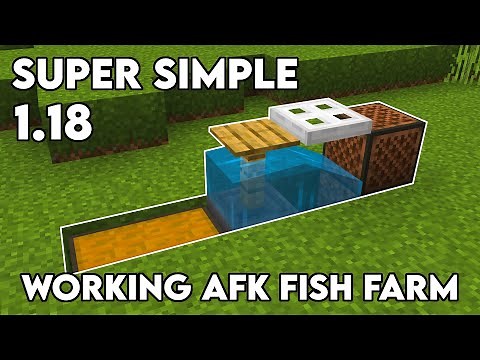New Working 1.18 AFK fish farm MCPE : Minecraft Bedrock 2022