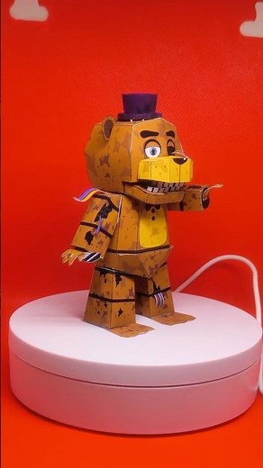 Como hacer a Fredbear Papercraft! - (Five Nights At Freddy's Papercraft) #fnaf #papercraftguy
