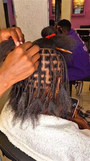Stylish Knotless Box Braids at Braidy Salon