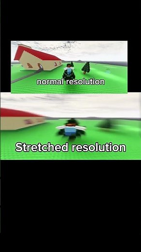 Stretch resolution vs normal resolution #capcut #roblox
