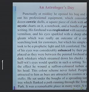 An Astrologer's Day Punctually at midday he opened his bag and ... | Filo