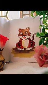 Step-by-Step Guide: How to Paint a Cute Baby Tiger with Acrylics