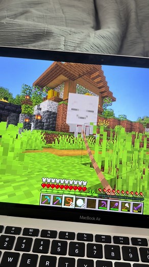 Cutest thing I’ve ever seen. I love him, any name suggestions?? 🤍 #minecraft #minecrafttutorial #minecraftmemes #minecraftbuilding #cute