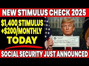 $200 Raise & $1,400 Stimulus Check Approved – Big News for Social Security, SSI, SSDI & Low-Income!