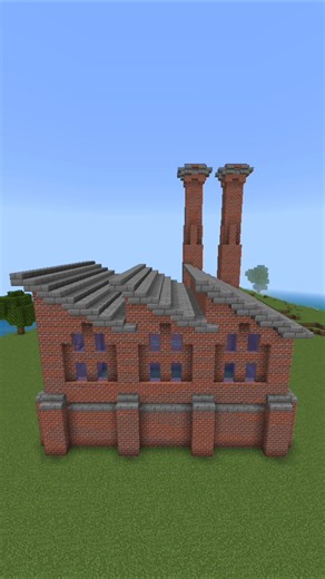 Factory Build In Minecraft Timelapse #minecraft #shorts #asmr
