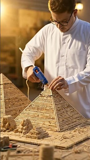 Building Bamboo Pyramids by Hand #satisfying #diy #asmr