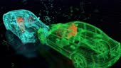 3D Animation of crash simulation investigating the effects of a...
