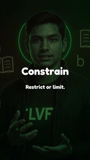CONSTRAIN Meaning Explained in 20 Seconds | LVF | Learn Vocabulary Free