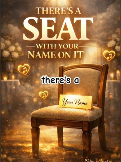 THERE’S A SEAT WITH YOUR NAME ON IT 👑